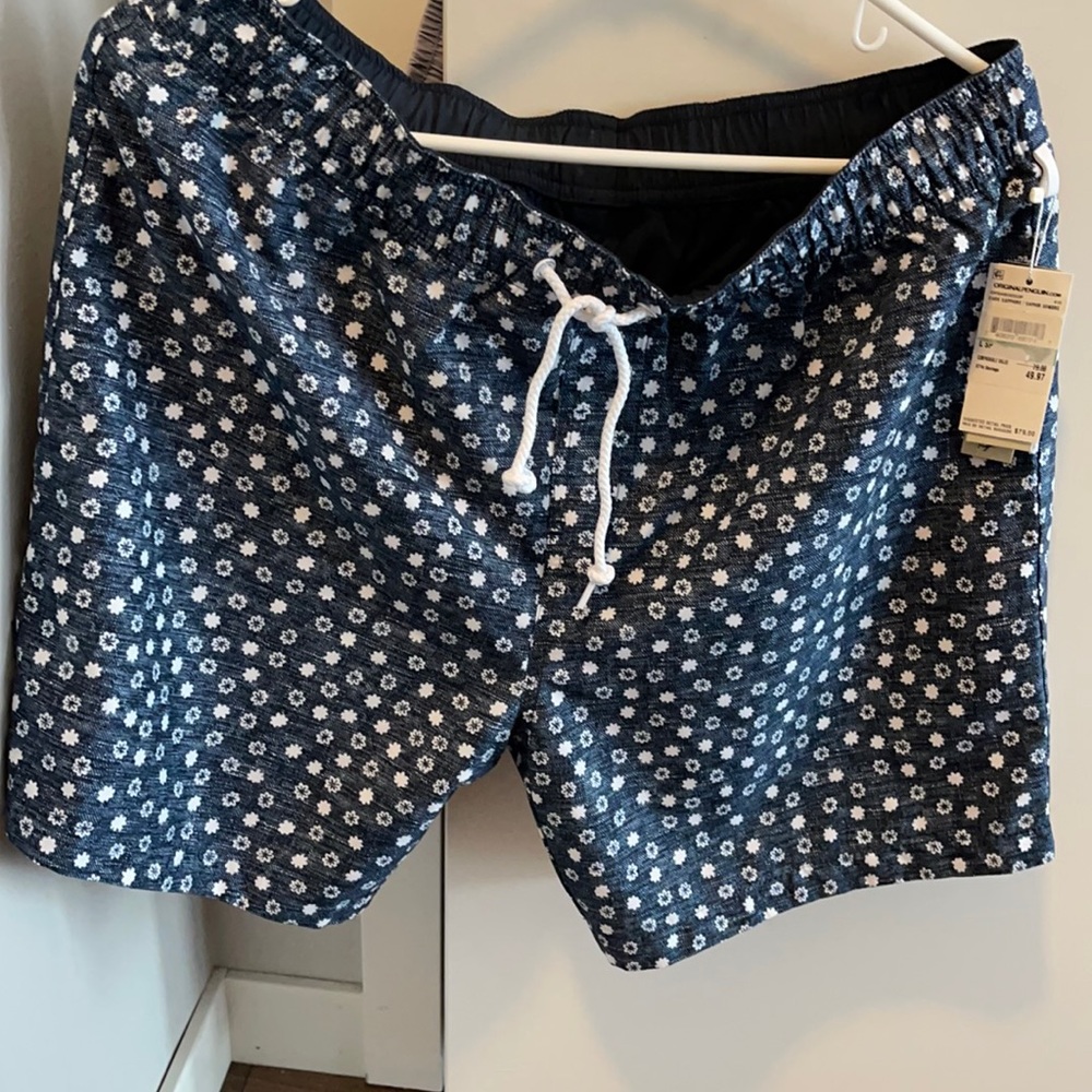 Original Penguin reversible swim shorts